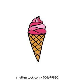 ice cream doodle icon