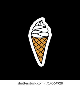 ice cream doodle icon