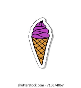 ice cream doodle icon