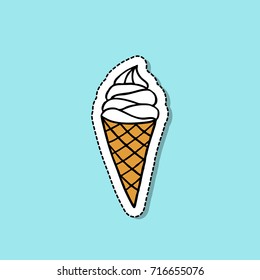 ice cream doodle icon