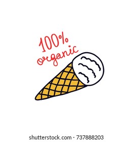 ice cream doodle icon