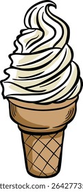Sabor de baunilha de doodle de sorvete - para crianças e adultos ícone gráfico 