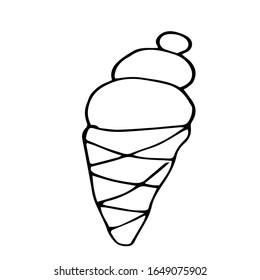 
ice cream doodle vector illustration