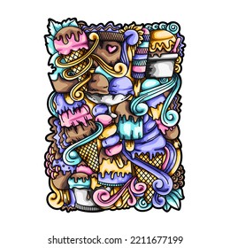 Ice Cream Doodle Vector Illustrations