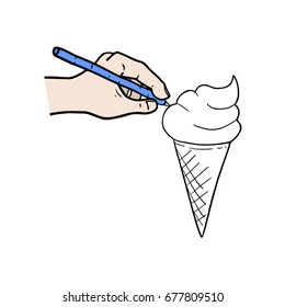 ice cream drawing