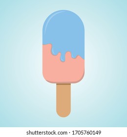 Dibujo de crema de hielo, ilustración vectorial