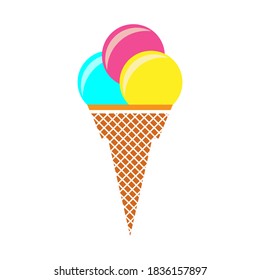 dibujo de helados, ilustración vectorial