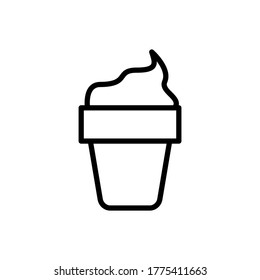 Ice cream, eat icon. Simple line, outline vector elements of vacation icons for ui and ux, website or mobile application