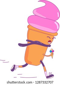 Eis frisst Eis und läuft davon