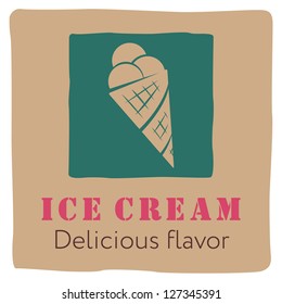 ice cream emblem