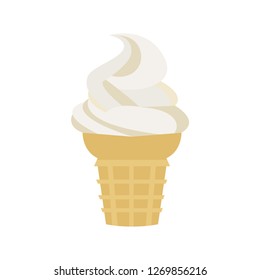 Ice cream emoji vector