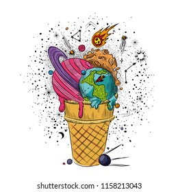 ice cream cone tattoo designs