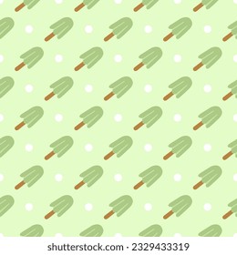 ice cream fabric pattern with circle 