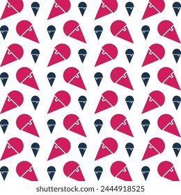 Ice Cream fabulous trendy multicolor repeating pattern vector illustration design