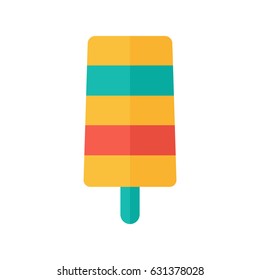 Ice cream flat design icon vector
