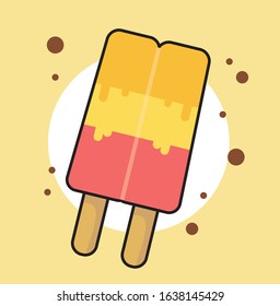 ice cream flat design illustration