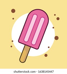 ice cream flat design illustration