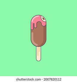 Ice cream flat design vector