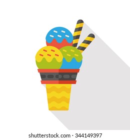 ice cream flat icon