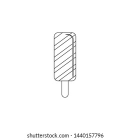 ice cream flat icon. Element of summer for mobile concept and web apps icon. Outline, thin line icon for website design and development, app development