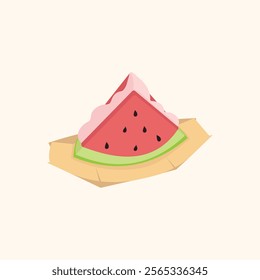 ice cream flat icon. good for menu. vector illustration