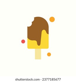 ice cream flat icon, isolated icon in light background, perfect for website, blog, logo, graphic design, social media, UI, mobile app