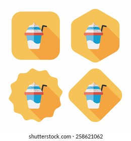 ice cream flat icon with long shadow,eps10