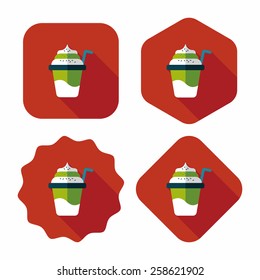 ice cream flat icon with long shadow,eps10
