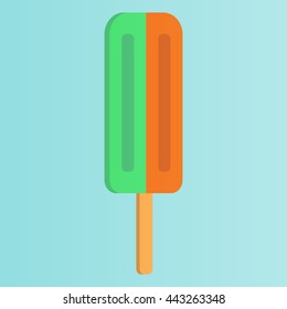 Ice Cream Flat Icon. Vector Illustration. Colorful Ice Cream Logos.