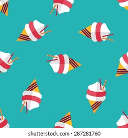 ice cream flat icon,eps10 seamless pattern background