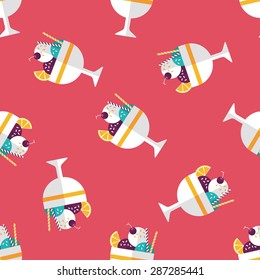 ice cream flat icon,eps10 seamless pattern background