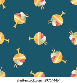 ice cream flat icon,eps10 seamless pattern background