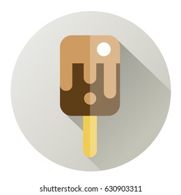 ice cream flat menu icon chocolate set circle icon logo coffee sweets menu food and drinks