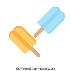 ice cream with flavor variants vector illustration 