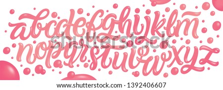Similar – Image, Stock Photo FROST lettering on a gray concrete wall