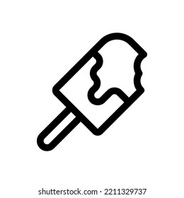 Ice, Ice Cream, Food, Flat Icon Logo Illustration Vector Isolated. Ice and Street Food icon set. Suitable for Web Design, Logo, App. 
