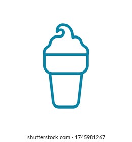 ice cream - food icon vector design template