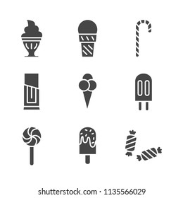 Ice cream food silhouette icon