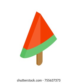 Ice cream in the form of watermelon