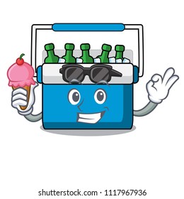 With ice cream freezer bag character cartoon