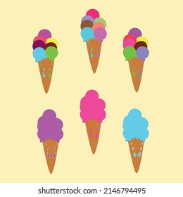Ice cream  full happy birthday
