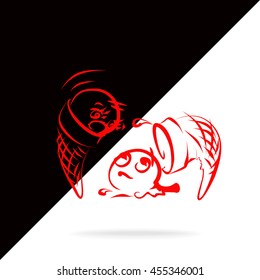 ice cream, funny ice cream, vector