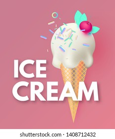 Ice Cream Gelato Ad Sweets Shop Stock Vector (Royalty Free) 1408712432 ...