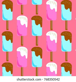Ice cream  geometric pattern
