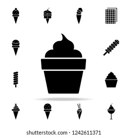 ice cream in a glass icon. Ice cream icons universal set for web and mobile
