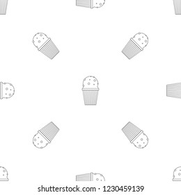 Ice cream glass pattern seamless vector repeat geometric for any web design