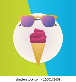 Ice Cream And Glasses