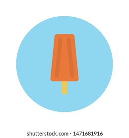 ice cream glyph flat vector icon