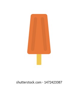 ice cream glyph flat vector icon