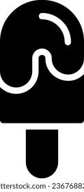 ice cream glyph icon illustration vector